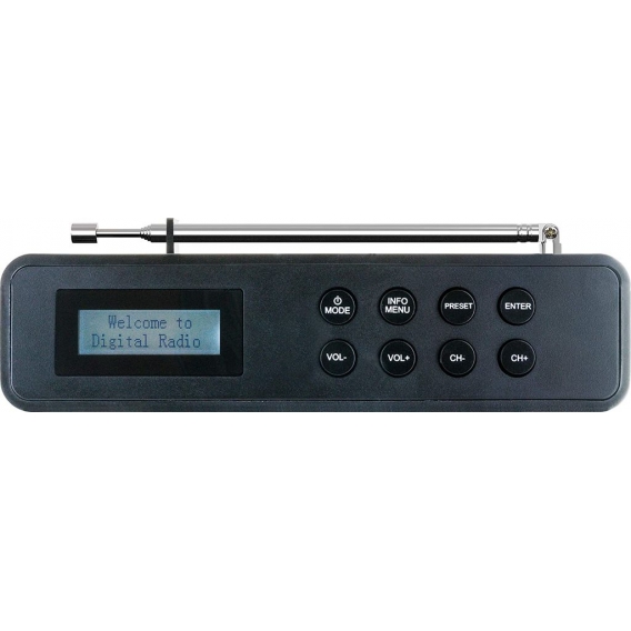 SCHWAIGER -716467- Tragbarer DAB+ Digitalradio, Schwarz