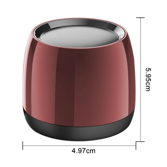 TWS Wireless Portable Mini Bluetooth Speakers with 5W Big Sound, Wireless Stereo Pairing, Metal Enclosure, IP65 Splashproof, Min