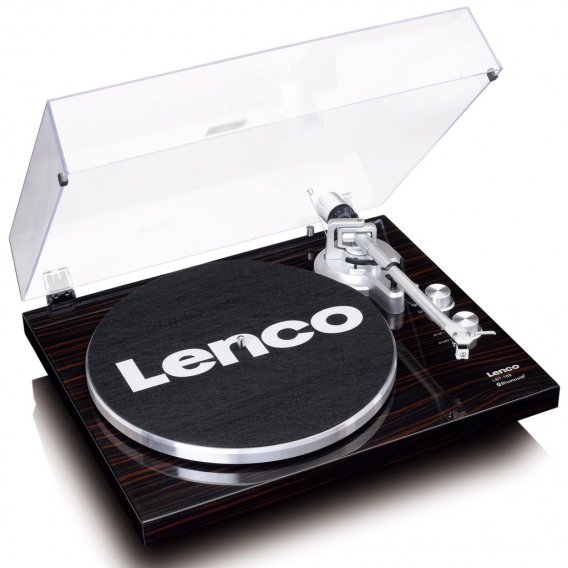 Lenco LBT-188WA - Plattenspieler mit Riemenantrieb und Bluetooth, Anti-Skating, dunkelbraun