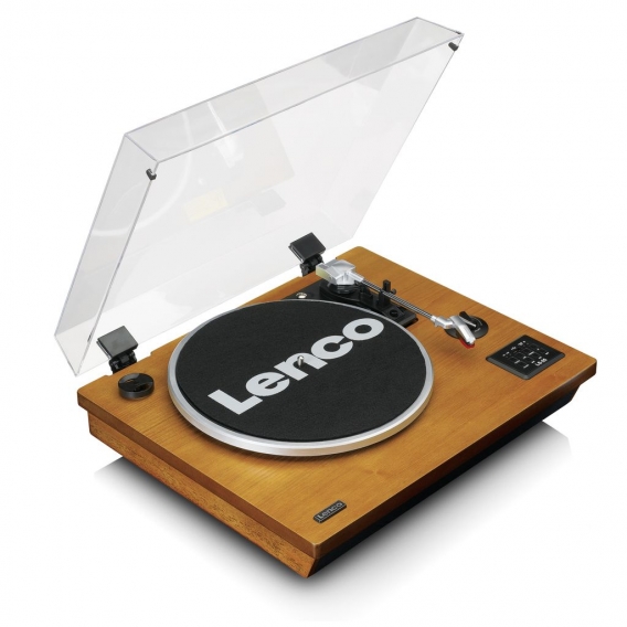 Lenco LS-55WA - Plattenspieler mit BT, USB, MP3, Lautsprecher - Holz