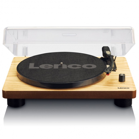 Lenco LS-50WD - Plattenspieler mit integrierten Lautsprechern - USB-Recording - Holz