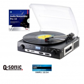 More about Q-Sonic UPL-855. MP3 Plattenspieler und Digitalisierer Schallplatten- und MC Kassette - Kassettenspieler Kassettendigitalisierer