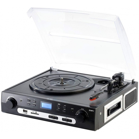 Q-Sonic UPL-855. MP3 Plattenspieler und Digitalisierer Schallplatten- und MC Kassette - Kassettenspieler Kassettendigitalisierer