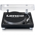 Lenco L-3809BK - Plattenspieler mit Direktantrieb - Pitch Control - USB/PC-Encoding - schwarz