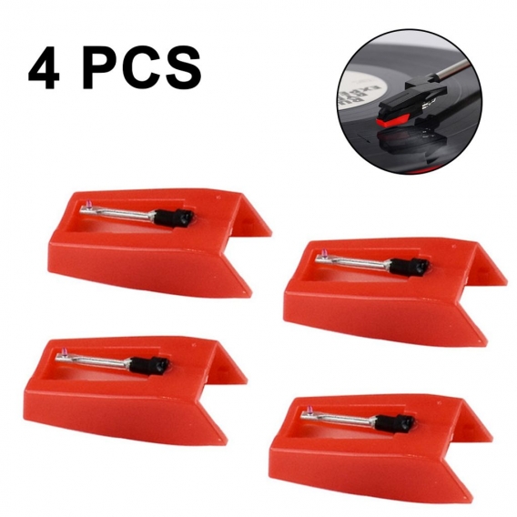 4er-Pack,Plattenspieler-Nadel,Plattenspieler-Stylus-Ersatz,für,Plattenspieler,Phonograph