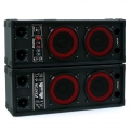 Fenton SPB-28 - 2 x PA Lautsprecher, Aktivboxen Set, Master/Slave Boxensystem, 800 Watt max., 2 x 8"-Subwoofer, Bluetooth, USB-P