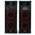 Fenton SPB-28 - 2 x PA Lautsprecher, Aktivboxen Set, Master/Slave Boxensystem, 800 Watt max., 2 x 8"-Subwoofer, Bluetooth, USB-P