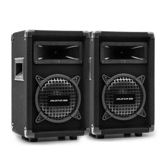 auna Pro PW-0622 MKII passive PA-Lautsprecher PA-Boxen ,2er-Set: 2 x PA-Box ,2-Wege-Lautsprecher: 16,5 cm (6,5") Subwoofer / Hor