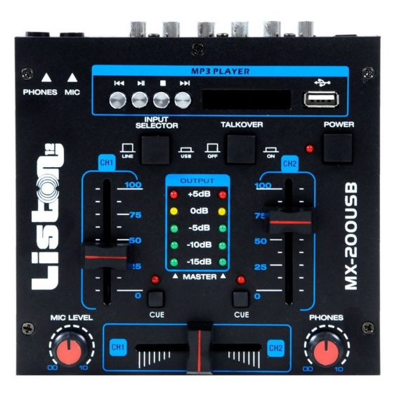 Karneval PA Anlage mit USB Mixer und vier Boxen DJ-Alaaf