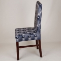 1 x Dining Chair Abdeckung  Dunkelgrau