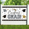 200x115cm Graduation Backdrop Congrats Grad Caps Background Party Porch Banner 5＃ 150g