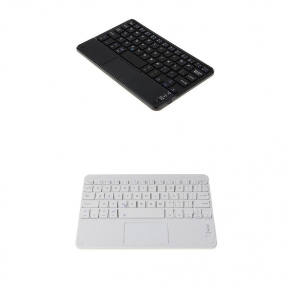 2 Stücke Kabellose Tastatur \" 9 Zoll Weiß + 7 Zoll Schwarz \" Mit USB Datenkabel