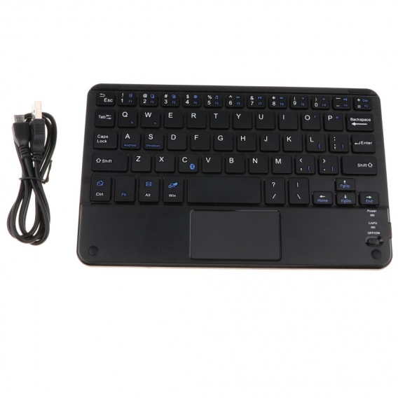 2 Stücke Kabellose Tastatur \" 9 Zoll Weiß + 7 Zoll Schwarz \" Mit USB Datenkabel