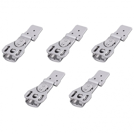 5x Edelstahl Flightcase Butterfly Drehverschluss Mit Mini Lock Eye