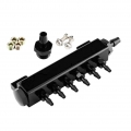 Vakuum Block Sockel 6 Port Kraftstoffeinlassblock Verteilerkit Wastegate  Boost 1/2 NPT Für Den Renneinsatz