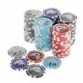 100 Stück Texas Hold\'em Casino Poker Chips 13,5 G 1 5 10 50 100 Größe 1 5 10 50 100