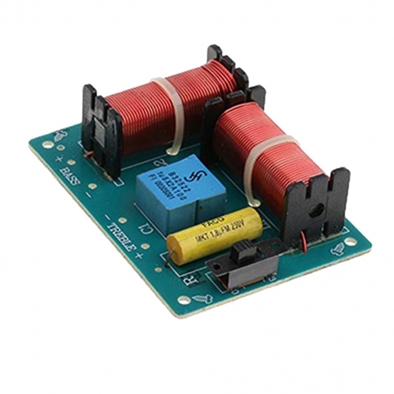 2 Way Audio Frequency Divider Crossover Module Filter Adjustable Treble Bass Board For Speakers