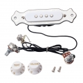 Prewired 4-saitige Soundhole Active Pickup Kabelbaum für Zigarre Box Gitarre