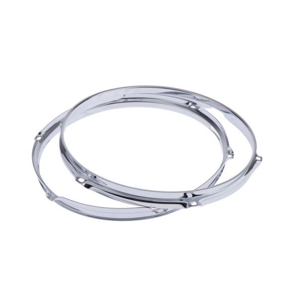 2 Stü Premium Alloy  Snare Drum Hoop Rim 12 Zoll 6 Löcher 1,2 Mm