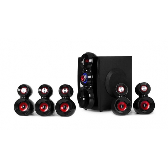 X-Gaming 5.1 Surround-Audiosystem 380 W max. OneSide Subwoofer BT USB SD