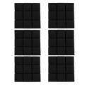 6 Stück Acoustic Wedge Foam Panels , Farbe Schwarz