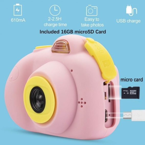 Kinder mini kamera spielzeug digital foto kamera kinder spielzeug pädagogische fotografie geschenke kleinkind spielzeug 8 mp hd 