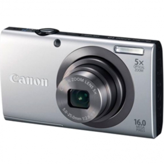 Canon PowerShot A2300, 16 MP, 4608 x 3456 Pixel, CCD, 5x, HD, Silber