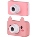 Digitalkamera für Kinder Kinderkamera Fotoapparat Full HD 1080P 8 Megapixel 2 Zoll HD Bildschirm Rosa