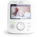 Philips SCD841/26 Avent Babyphone weiß/blau Vibrationsalarm Bildübertragung Nachtlicht