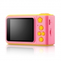 Celly kamera Kids 8 x 4,5 x 5,5 cm MicroUSB rosa/gelb