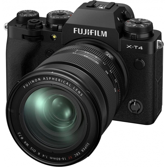 Fujifilm X T4, 26,1 MP, 6240 x 4160 Pixel, X-Trans CMOS 4, 4K Ultra HD, Touchscreen, Schwarz