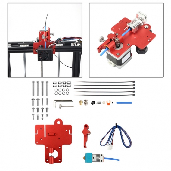 Aluminium Legierung Direkt Dual Stick Extruder Ersatz für Creality Ender 5 Ender 5 Pro 3D Drucker Upgrade