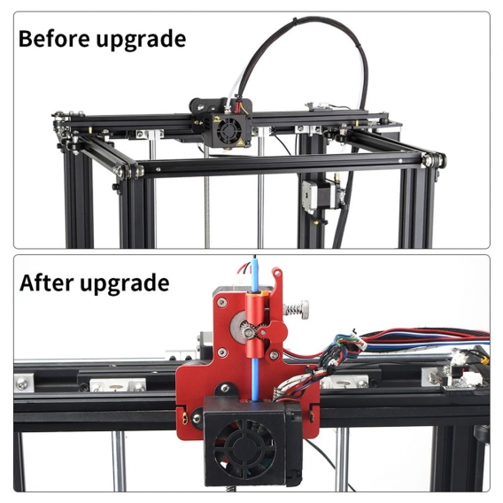 Aluminium Legierung Direkt Dual Stick Extruder Ersatz für Creality Ender 5 Ender 5 Pro 3D Drucker Upgrade