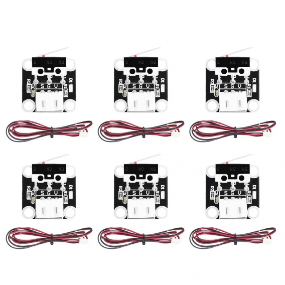 Aibecy 3D-Druckerteile Endanschlag-Endschalter 3-poliges Endanschlagschalter-Modul Steckersteuerung mit Kabel für Creality CR-10
