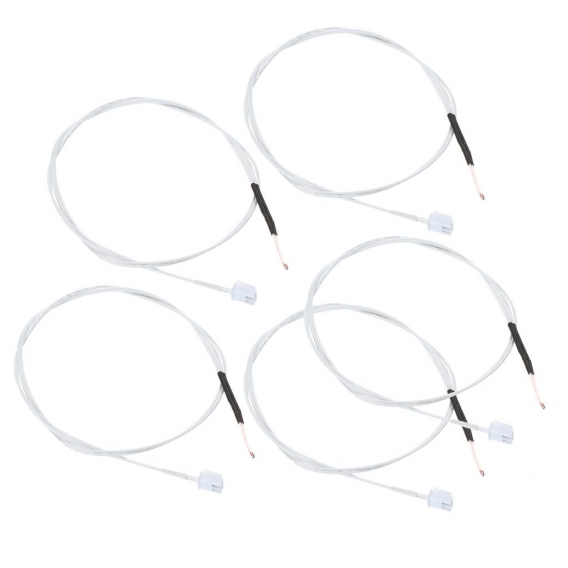 Aibecy 5pcs NTC 3950 Thermistor Sensor 100K Ohm mit 0,5 Meter Kabel und Stiftkopf Kompatibel mit Anet ET4 ET4X ET4PRO 3D Drucker