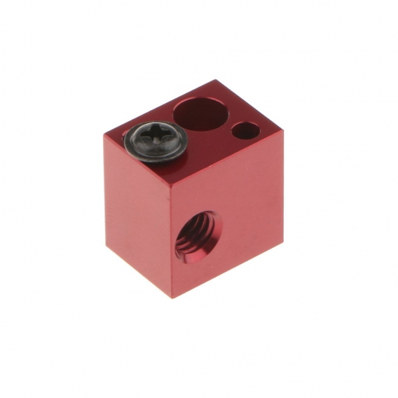 Aluminium Extruder Heizblock Düse für M6 3D-Drucker 1.5 x1.5x1.3CM 3D Drucker Aluminium Heizung Heat Block