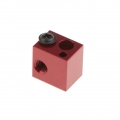 Aluminium Extruder Heizblock Düse für M6 3D-Drucker 1.5 x1.5x1.3CM 3D Drucker Aluminium Heizung Heat Block