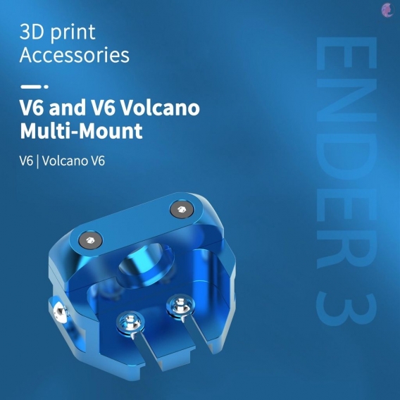 AcserGery All Metal V6 und V6 Volcano Multi-Mount für Hotends für Creality 3D-Drucker CR10 S/ CR10 Pro/ Ender-3 /Ender-3S/ Ender