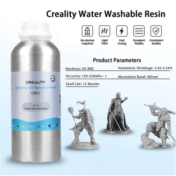 Creality Standard Rigid Resin Plus Grey (500g)