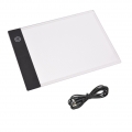 A5 LED-Lichtpad-Tracer 3 mm ultradünnes Zeichenbrett Copyboard Stufenlos dimmbar USB Grafiktablett