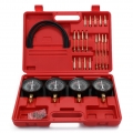 Professionelle tragbare Kraftstoff Vakuum Vergaser Synchronizer Set 4 Messgeraete Tool Kit fuer Motorrad Auto Universal