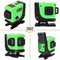 KKmoon Multifunktionales 3D 12 Linien Laser Level Tool Vertikale horizontale Linien mit Selbstnivellierungsfunktion