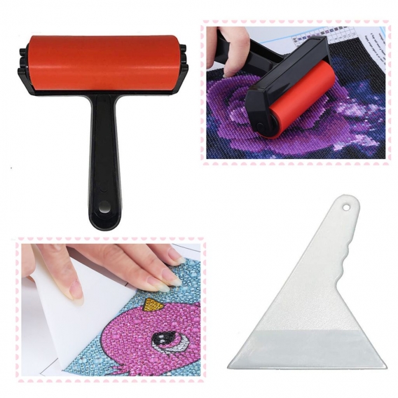 3Pcs 5D Diamond Painting Zubehoer Diamond Painting Roller Lineal Korrekturwerkzeug