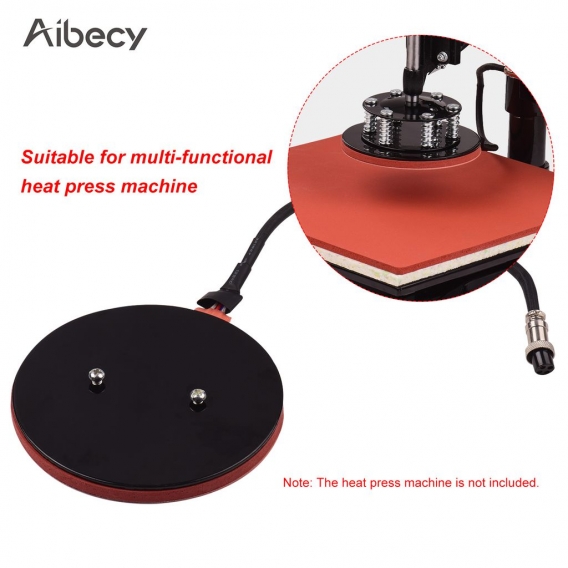 Aibecy 15,5 cm / 6,1 in Heizplatte Pad Sublimationstransfer Silikon Heizkissen Matte fuer Transferpresse Maschine