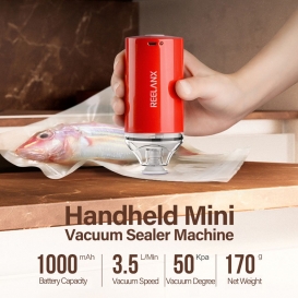 More about Handheld Mini Vacuum Sealer Maschine Cordless USB wiederaufladbare Vakuum-Versiegelungssystem Food Storage Saver mit 10 wiederve