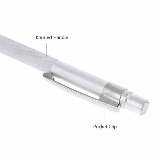 AcserGery Wolframkarbid-Spitze Scriber Etching Gravierstift mit Clip \u0026 Magnet für Glas/Keramik/Metallblech