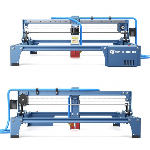 SCULPFUN S10 10W Graviermaschine 410x400mm Lasermaschine 0,01 mm Industriequalität Präzision