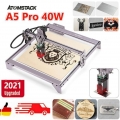 A5 Pro ATOMSTAC K Graviermaschinen CNC Desktop 40W DIY Graviermaschinen + R3 PRO Roller Set +Wabenarbeitstisch PRO Plattform+Ato