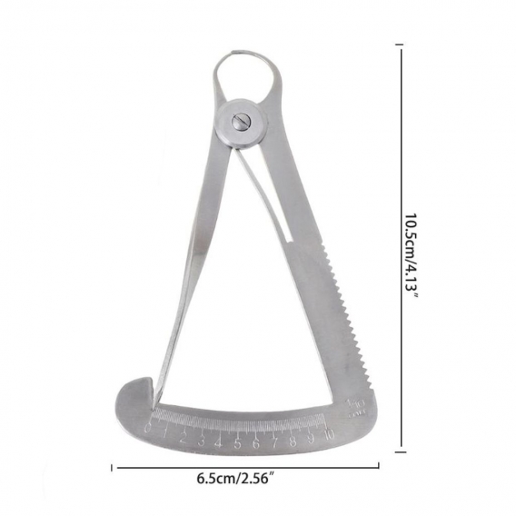 AcserGery Top Dental Gauge Caliper Zahnarztwerkzeuge Dental Caliper For Metal/Wax Dental Lab Tool