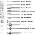 AcserGery 10 Stück 1/8 Zoll 3 mm Schaft HSS-Fräser zum Fräsen von Holzgravuren für Dremel-Rotationswerkzeuge Fräser zum Fräsen v